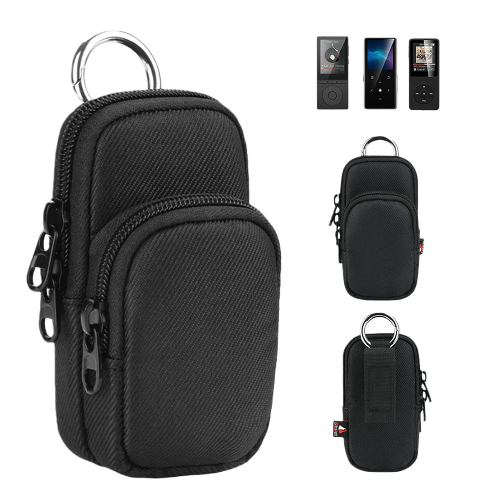 Travel Carrying Case Fit for AiMoonsa MP3 Player Portable Protective Case Scratch Resistant Full Protection Double Zipper