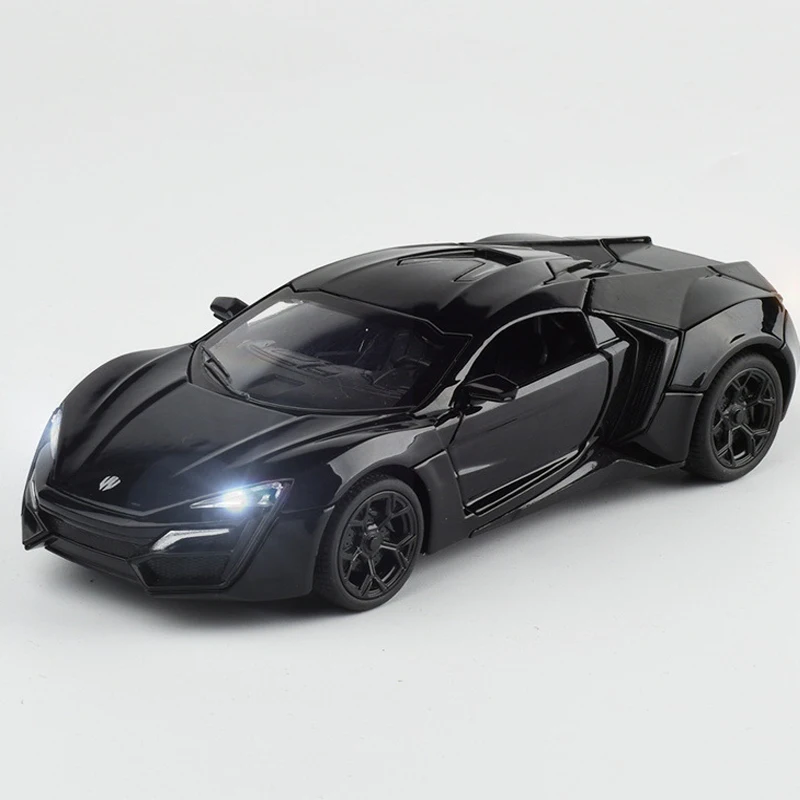 Simulation Lykan Hypersport Fast Alloy Car Model Diecasts & Toy Vehicles And Cars Decoration Toys For Children Boy