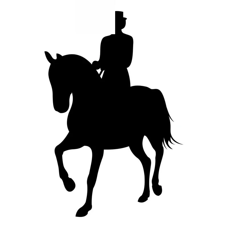 

Car Sticker Fashion Lady Riding Personalized Car Decoration PVC Sticker Waterproof Cover Scratch Black/White, 13cm*9cm