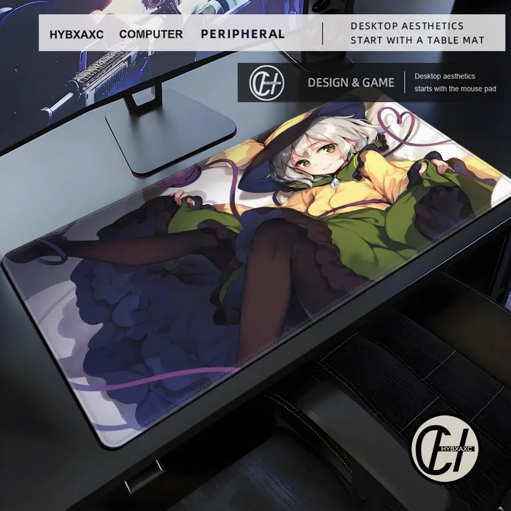 Anime Girl K Koishi Komeiji Mousepad Large Gaming HYBXAXC Mouse Pad LockEdge Thickened Computer Keyboard Table Desk Mat