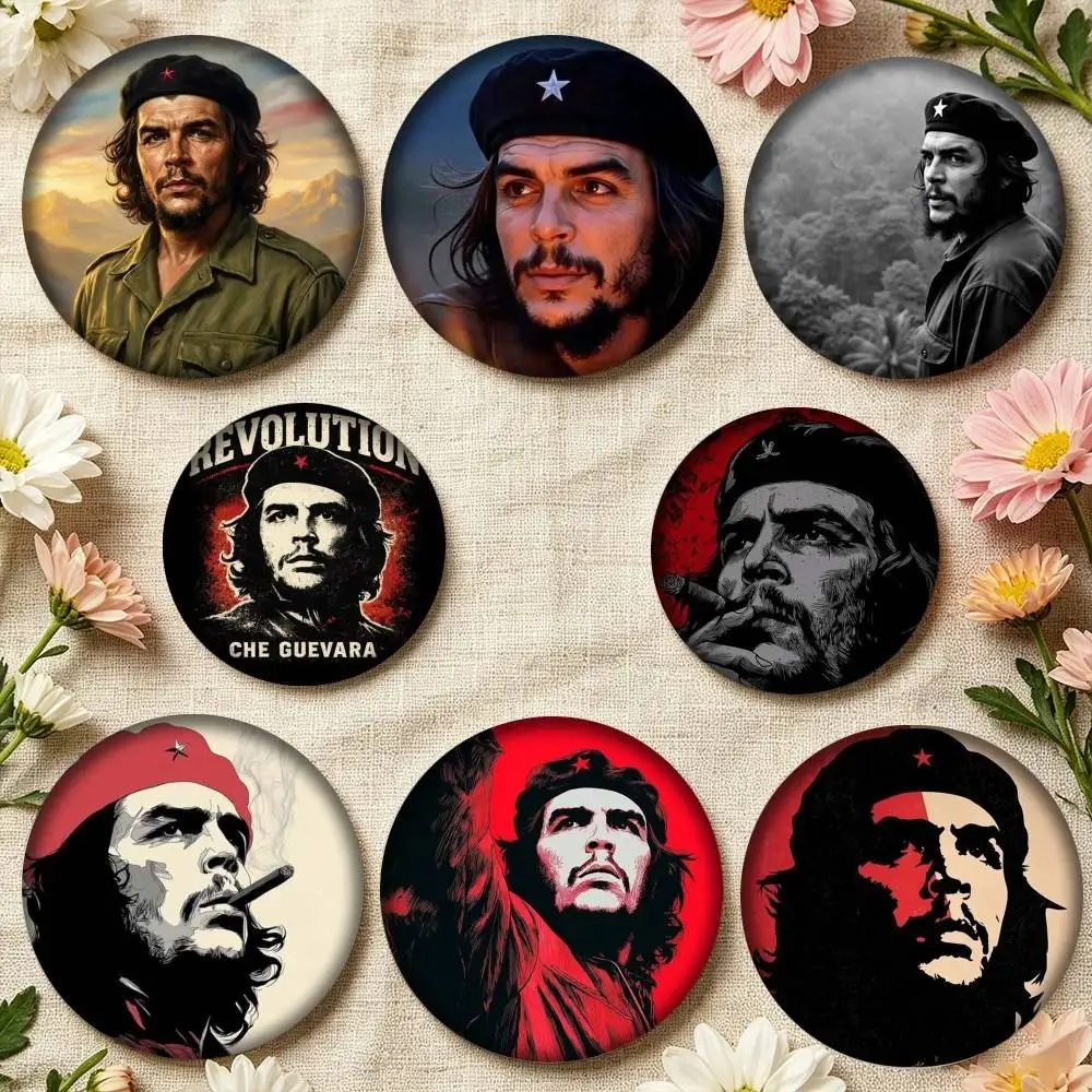 C-Che G-Guevara Freedom 25mm 32mm 44mm 58mm 75mm Brooches Badges Pins for Accessories Gift