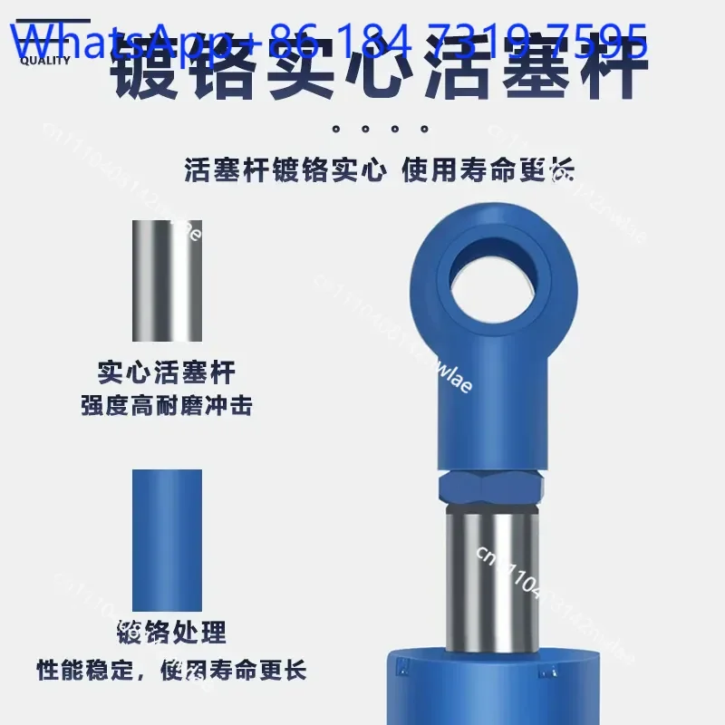 1 pcs 5 Ton HSG Hydraulic Cylinder Custom Small Single Double Acting Oil Jack Accessories for Agricultural Engineering Machinery