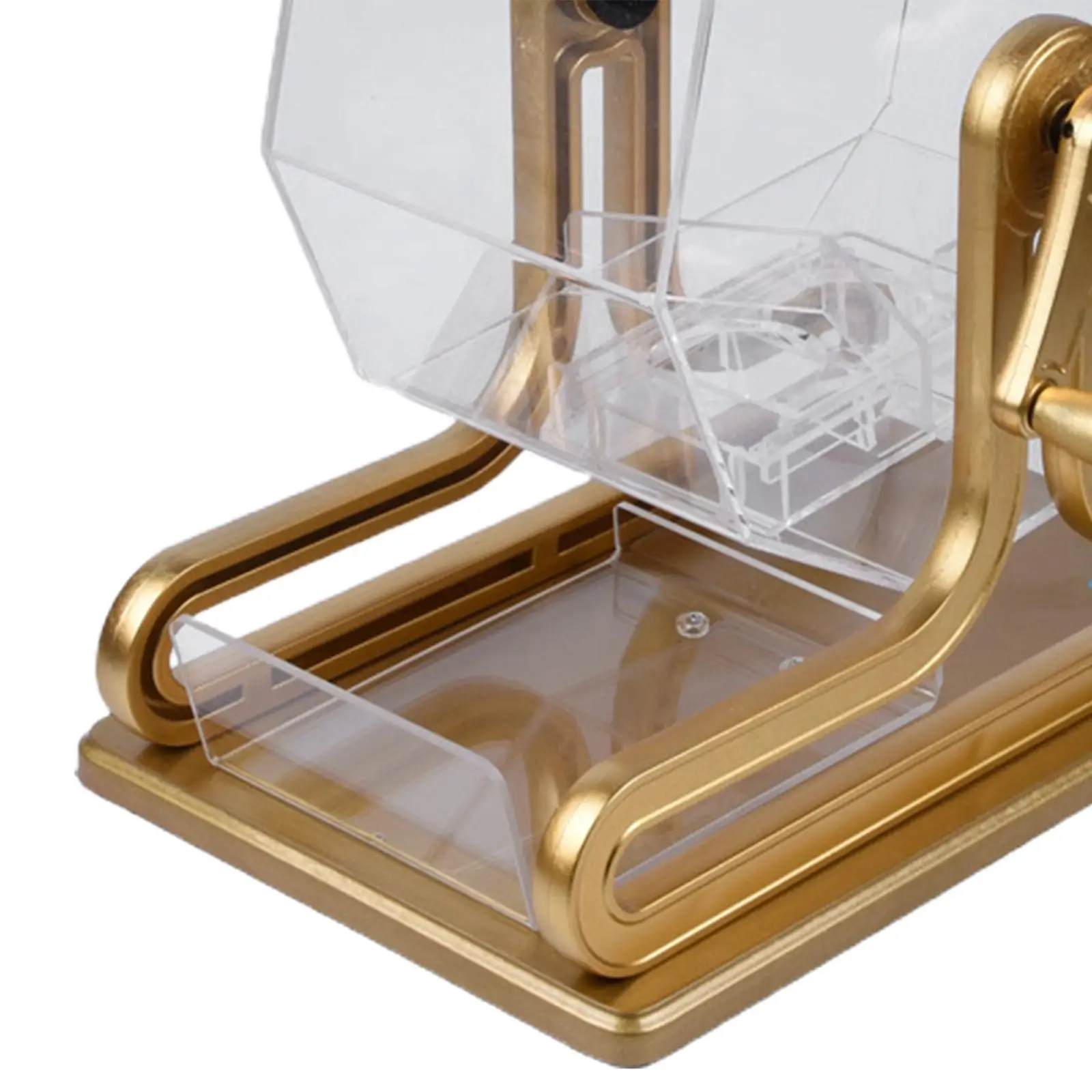 Lucky Number Hand Crank Bingo Cage Acrylic Clear Tabletop Board Game for Family Party Night