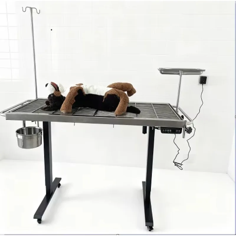 Ergonomic Veterinary Examination Table Motorized Lifting V Shape Top for Professional Vet Use