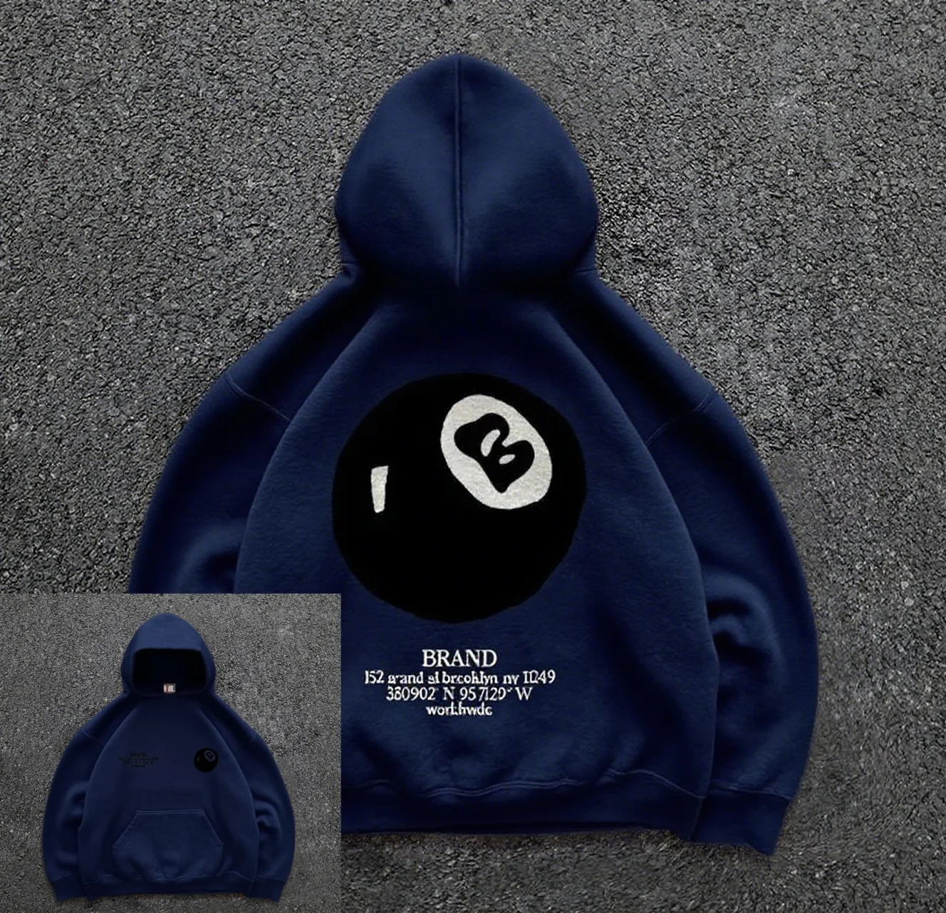 Retro 8-ball pattern hooded me - đánh giá và giá Fear Of God Essential