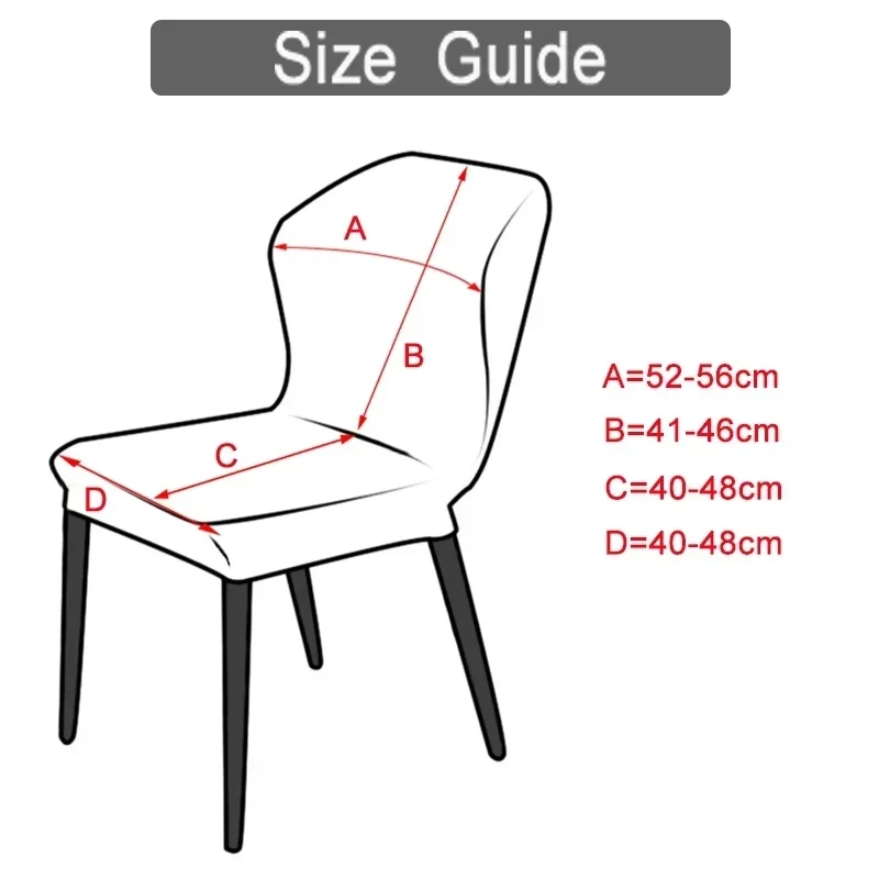 Polar Fleece Chair Cover Curved Dining Chair Slipcovers Stretch Spandex Seat Covers for Living Room Kitchen Funda Silla Comedor