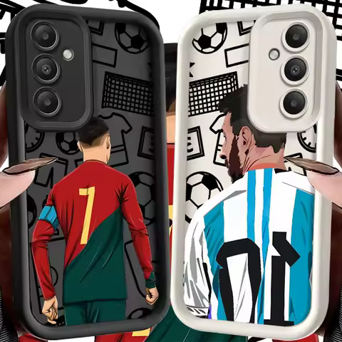 Football Number TPU Soft Case for Samsung Galaxy S25+ S23 FE S24 Plus S22 S21 S20 S25 Ultra S23+ S24+ S22+