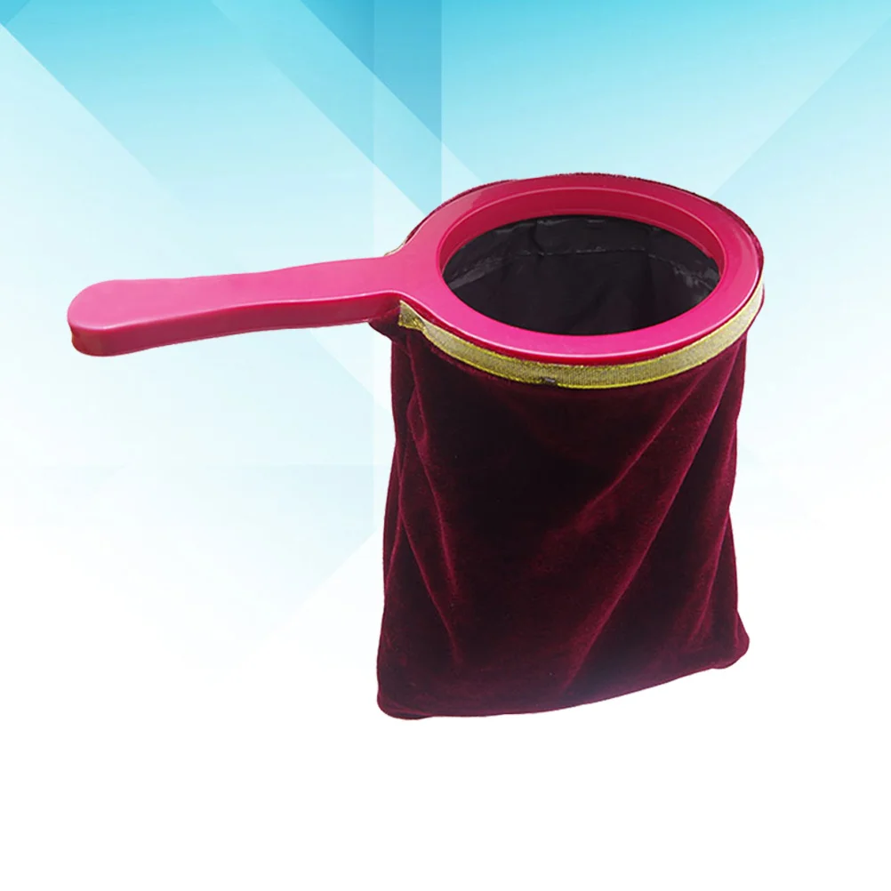 1pc Stage Trick Props Universal Change Bag For Performance Red Handle Professional Festival Gift