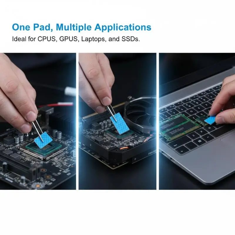 Thermal Pad GELID 15W MK Silicone Grease Sheet High Heat Dissipation for CPU GPU Integrated Circuits DIY Computer Repair