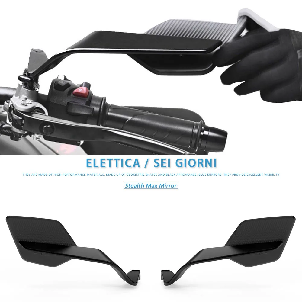 

Elettica 2018-2024 Motorcycle Accessories Stealth Max Mirrors Sports Winglets Mirrors Kits For Vespa Sei Giorni 2016-2022