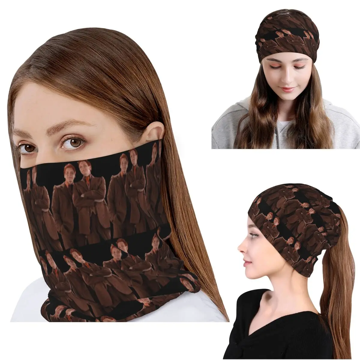 Weasley Twins bedrucktes modisches Bandana, Halstuch, Wickelschal, Mehrzweck-Stirnband, Mütze für Männer und Frauen, Erwachsene, atmungsaktiv
