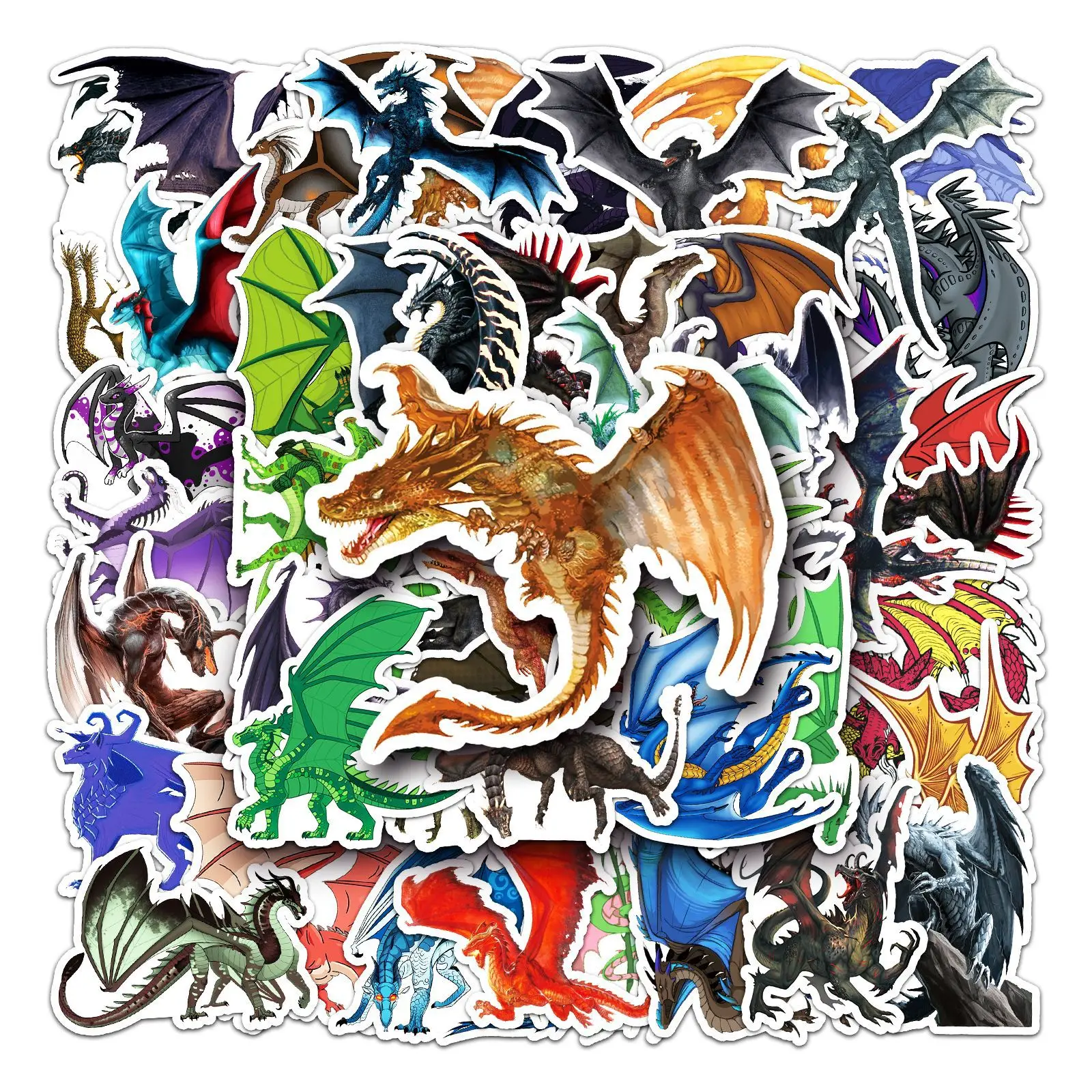 10/30/50pcs Evil Dragon Cartoon Stickers Creative Animal Skateboard Kids Toys Diy Phone Hentai Laptop Car Decal Decor Stickers