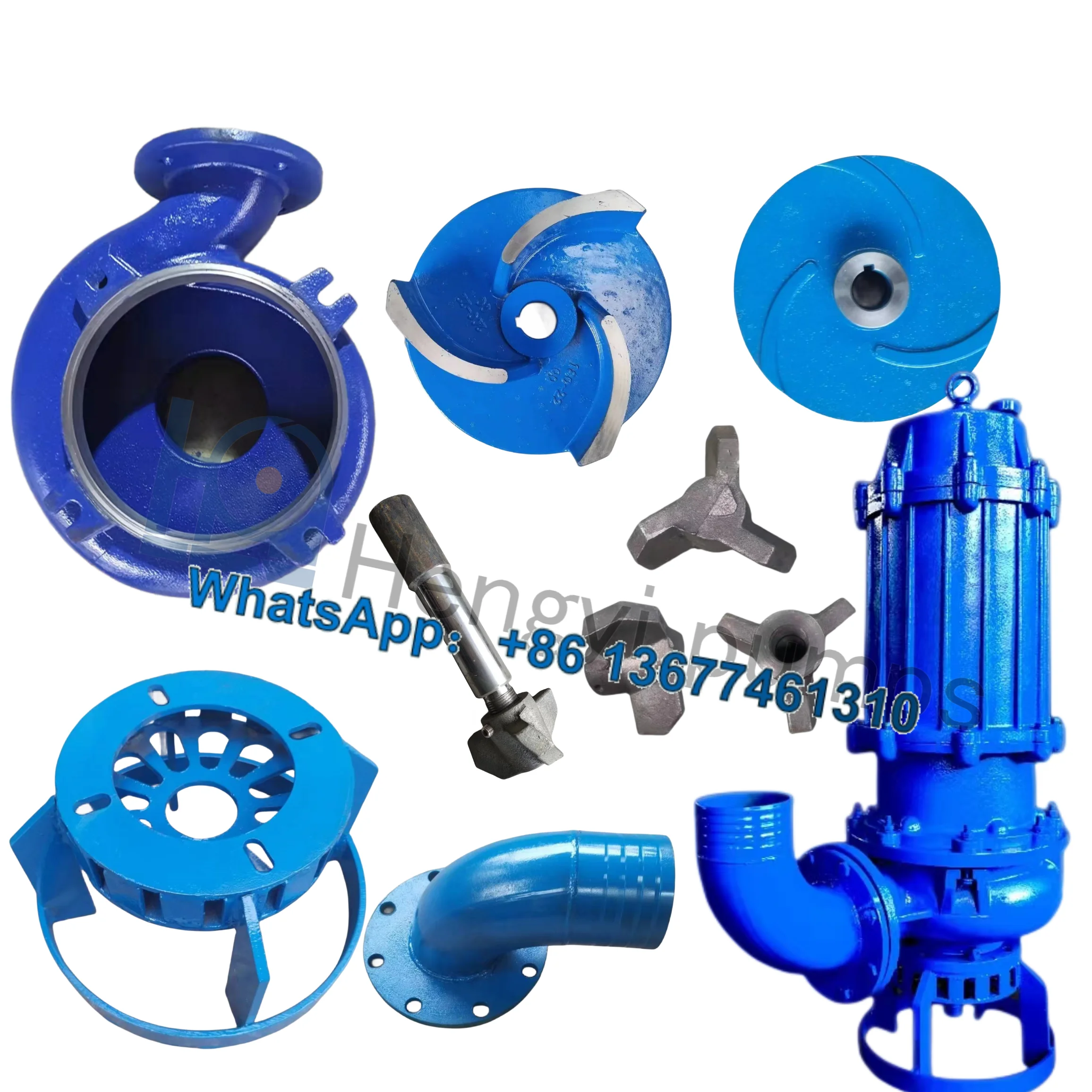 

80 100 150ZJQSubmersible slurry pump parts impeller volute 4 6 8 10 inches Wear and Corrosion Resistant Slurry Pump Impeller