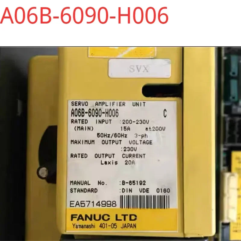 

A06B-6090-H006 second-hand tested ok Servo Drive in good Condition