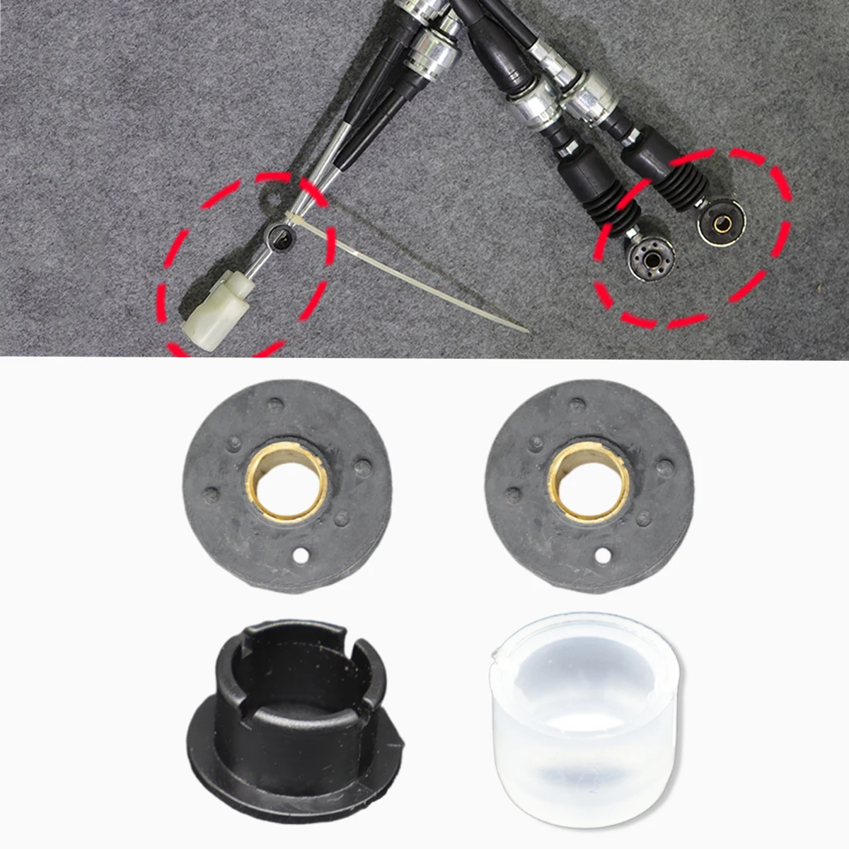 

For Toyota Celica 2000-2005 Manual Gear Shift Cable Linkage End Rod Connector Selector Bushing 33820-2B540 Replace Parts Trans