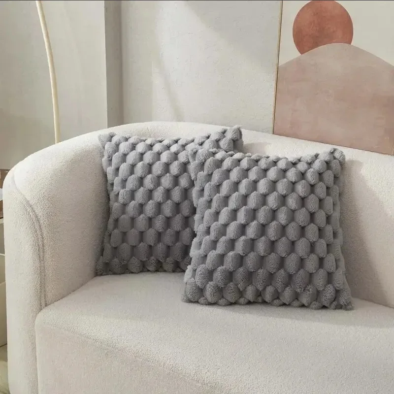 Plush Textured Pillow Cover 5