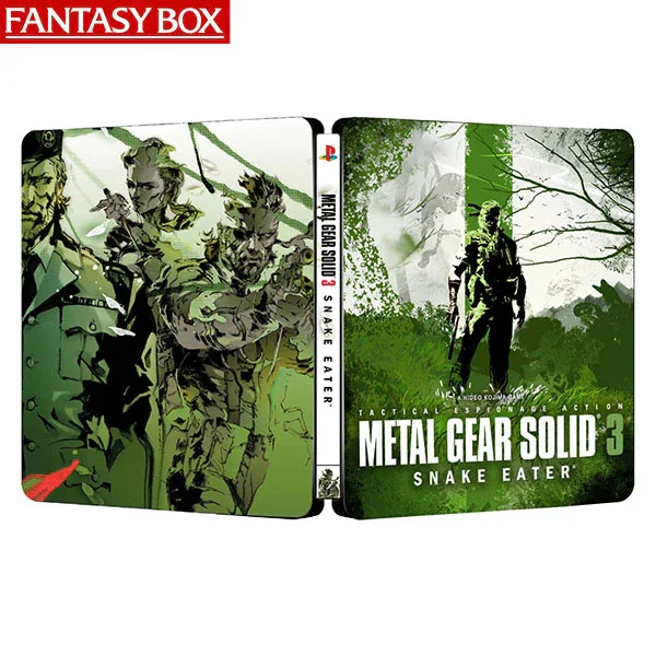 Metal Gear Solid 3 Snake Eater MGS3 Edición PS Steelcase FantasyBox (Solo caja, sin CD)