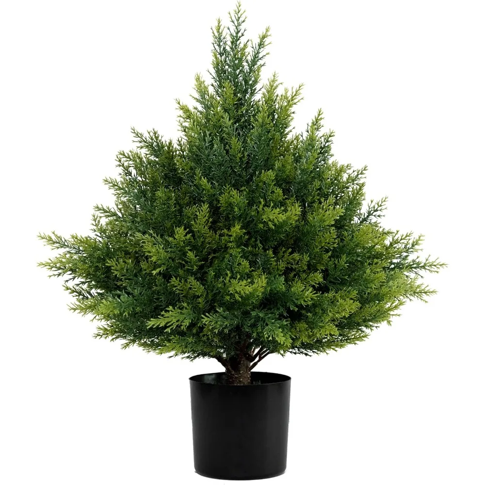 

Artificial Cedar Topiary Ball Tree One 19''T Artificial Topiary Tree Artificial Potted Plant Artificial Shrubs for Indoor