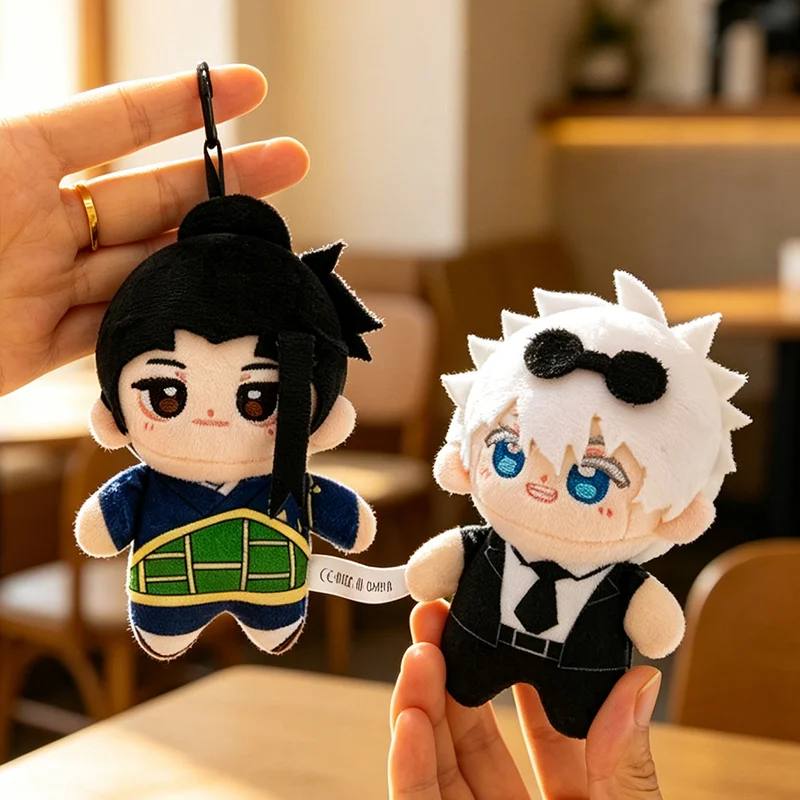 12CM Niedliche Gojo Satoru Geto Suguru Nanami Kento Fushiguro Megumi Itadori Yuji Plüschtiere Gefüllte Weiche Anime-Anhänger-Puppe Geschenk – Detail 7