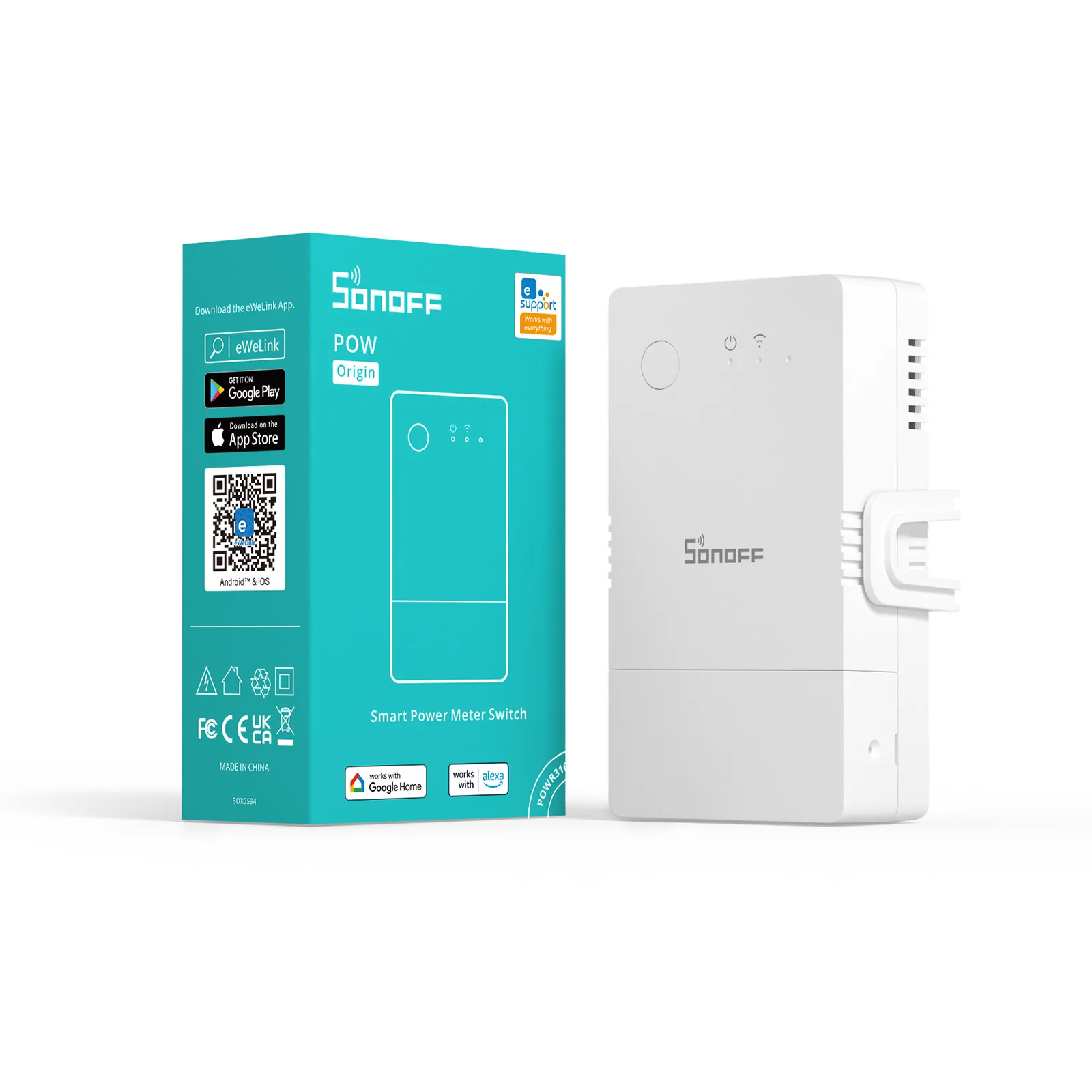 SONOFF POW pochodzenie 16A miernik mocy przełącznik zabezpieczenie przed przeciążeniem monitorowanie energii inteligentne Wifi moduł przełączający dla Alexa,Google Home — zdjęcie produktu 7
