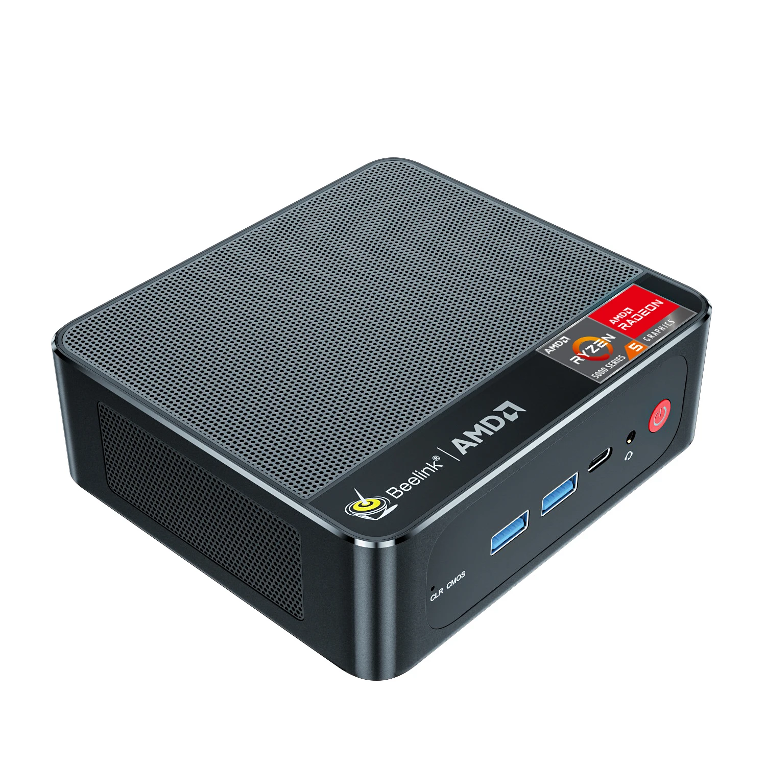 Beelinkmini PC SER5 with AMD Ry-zen 5 5600H RAM DDR4 NVEM SSD windows 11 pro three-screen display support 4K 60Hz MINI PC