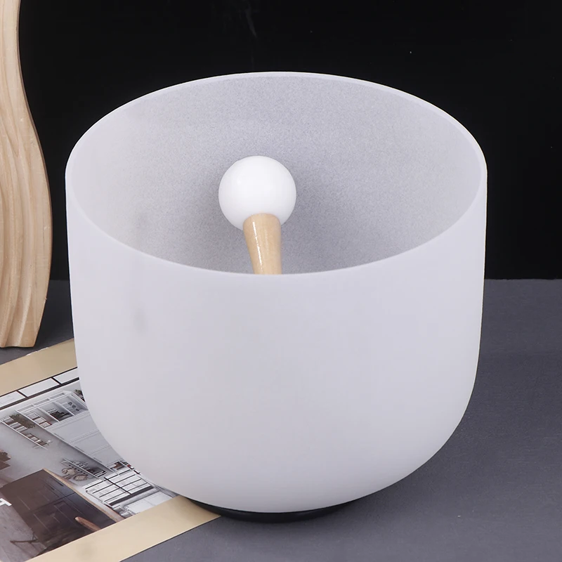 

Crystal Quartz Singing Bowl 8 Inch 432Hz Yoga Meditation Sound Bowls Professional Tibetan Crystal Bowl Sound Healing Instruments