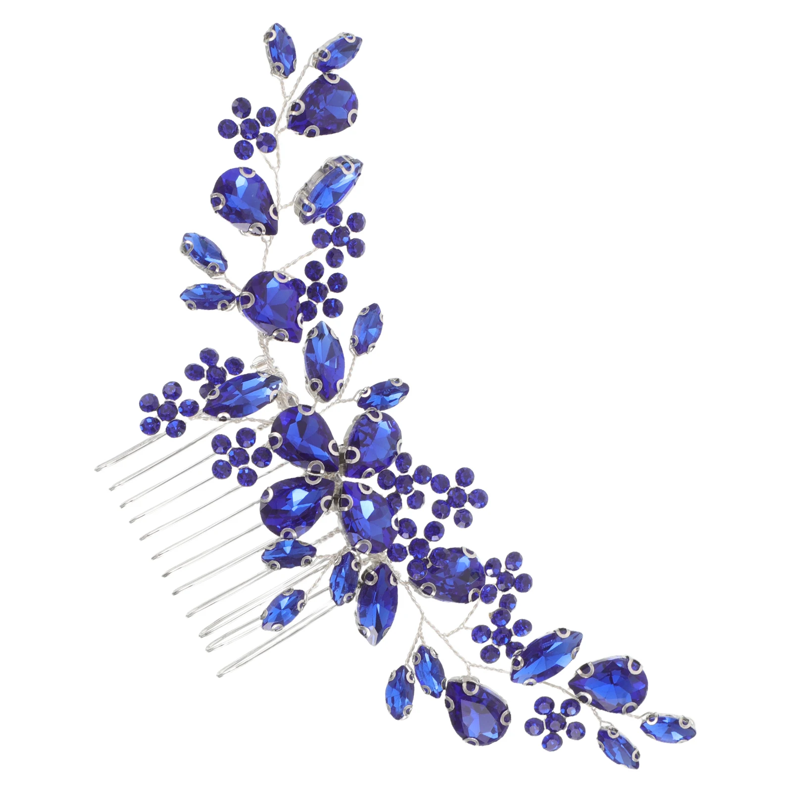 

Crystal Hair Comb Floral Metal Claw Clip Flower Bride Accessories Alloy Side Combs Hairpin