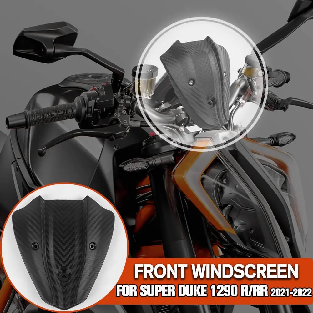 

Windshield Windscreen For Super Duke 1290 R RR 2020 2021 2022 Headlight Cover Guard Front Fairing Wind Deflector Motorcycle Part