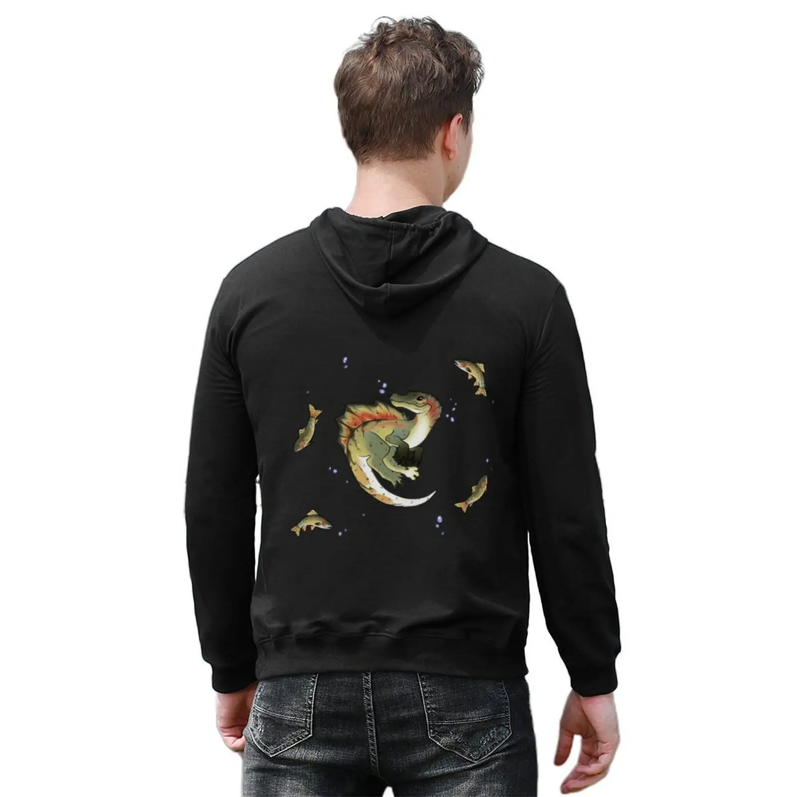 تشيبي تراوت سبينو (مع السمك!) هوديي أنيمي ملابس رجالية ملابس رجالية ملابس الخريف الخريف منتجات جديدة الخريف هوديي