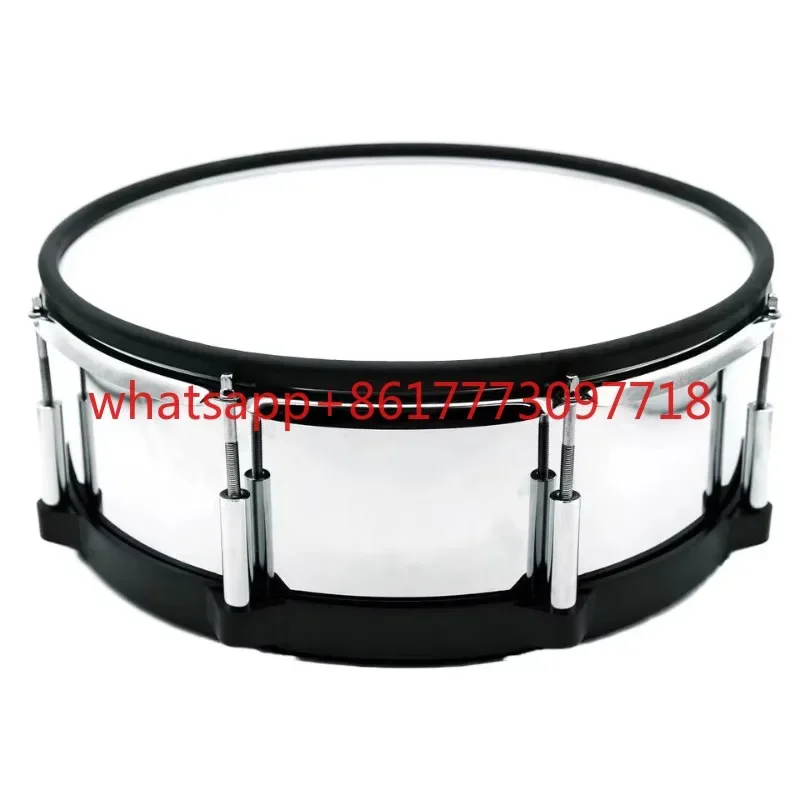 10 -12 -14-Inch Steel Electronic Electric Snare Drum Dual Trigger Sensors with Snare Drum Metal Shell