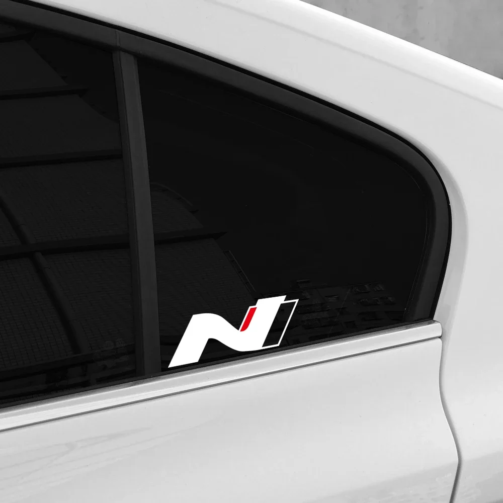 10x4.2 سنتيمتر N الأداء شعار سيارة ملصق لشركة هيونداي i30N i20 N إلنترا أيونيك 5 N سباق الفينيل ديكور ملصق مائي ضبط السيارات اكسسوارات