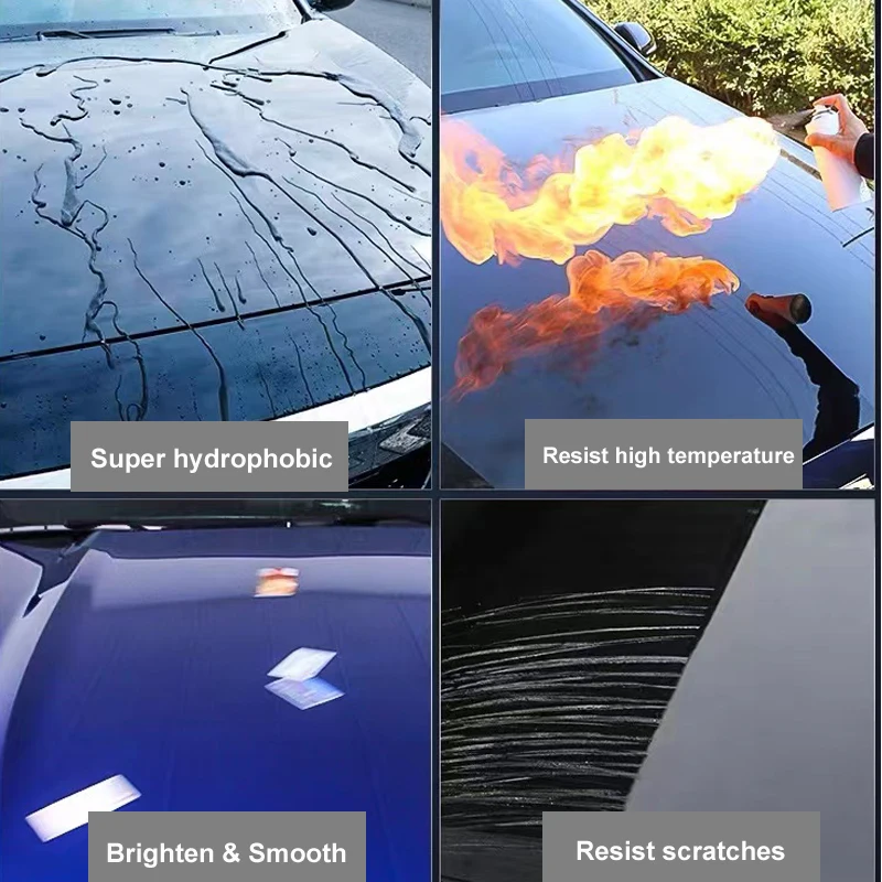 Dpro Ceramic Car Coating 9H Nano Coat Graphene Liquid Glass Anti-scratch Paint Polish Waterproofing Coat Cleaning Kit Car Care