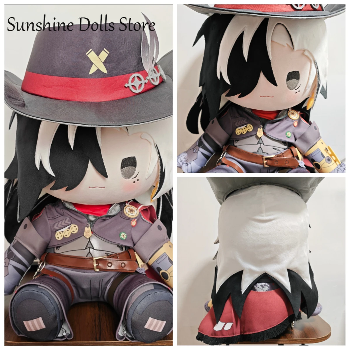 

Anime Boothill Honkai：Star Rail Kawaii Soft Sitting Posture Plush Doll 40cm Dress Up Cotton Plushie Figures Pillow Toys Gift