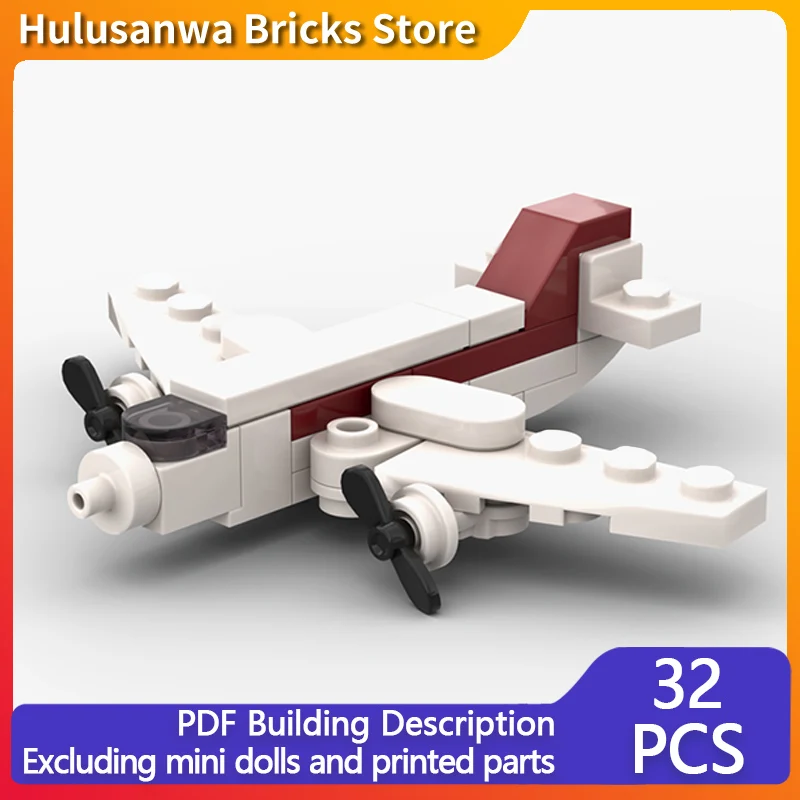 

Модель авиалайнера в стиле ретро MOC, строительные кирпичи, военное оборудование, модульные технологии, подарки, праздник, сборка, детские игрушки, костюм