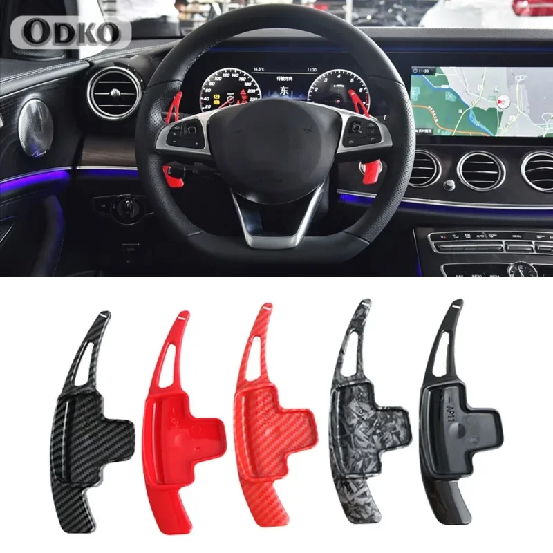 For Mercedes Benz A B E R M Class GLK GL SLK Auto Steering Wheel Rear Shift Paddle Car Shift Equipment Semi Automatic Clutch Red