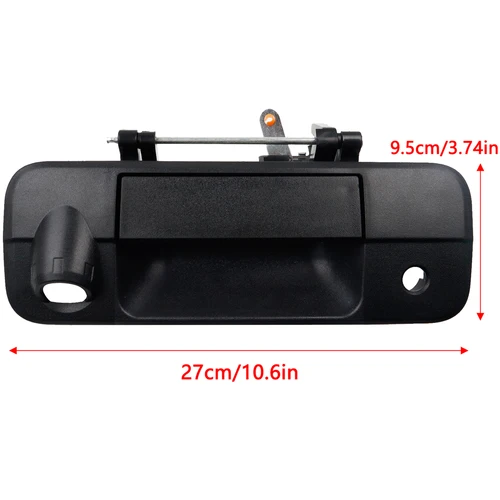Imagen 2 del producto Para Toyota Tundra 2007-2013 manija de puerta trasera pestillo de puerta trasera con cámara clave manija de puerta texturizada Exterior accesorios de automóvil