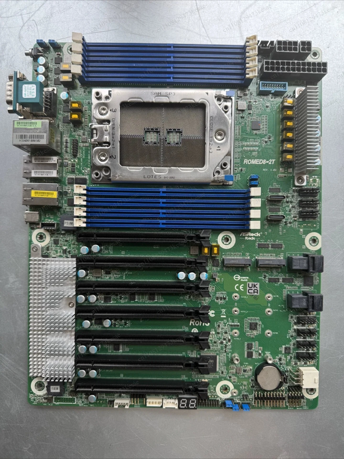00% Tested ASRock Rack ROMED8-2T Server Motherboard for AMD EPYC 7002/7003, 7x PCIe 4.0 x16 Mainboard Fully Functional