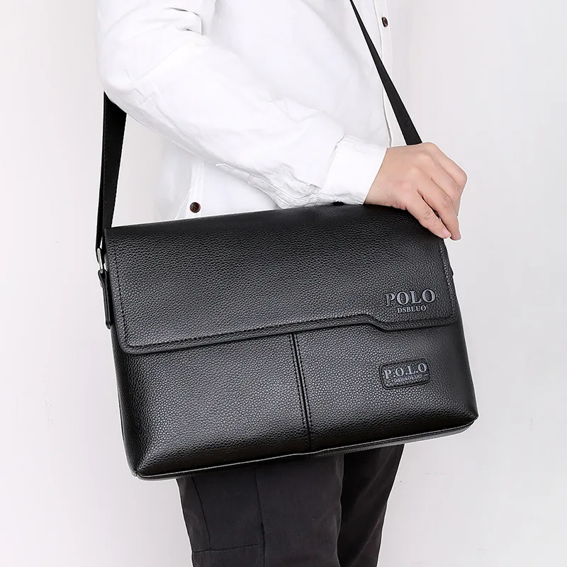 Luxury Leather Shoulder Bag Husband Crossbody Men Boy Tote Designer Messenger Bags Male Luxurious Brand Men's Small Handbag