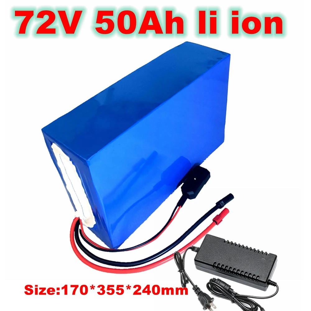 

customized 72v 50Ah lithium BMS 5000W bicycle scooter ebike Motorcycle +10A charger