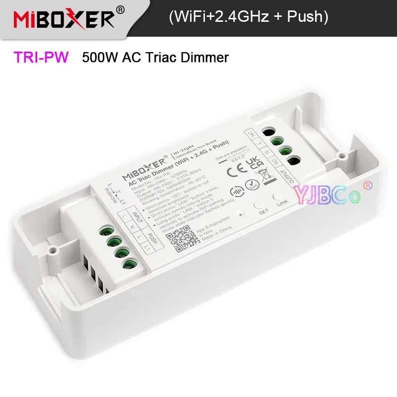 Imagem -05 - Lâmpadas Led Dimmer Miboxer Dimmer Dimmer Dimm Push Controlador Bluetooth 2.4g Wifi ac 2.4g rf 110v220v Max 2.27a 500w