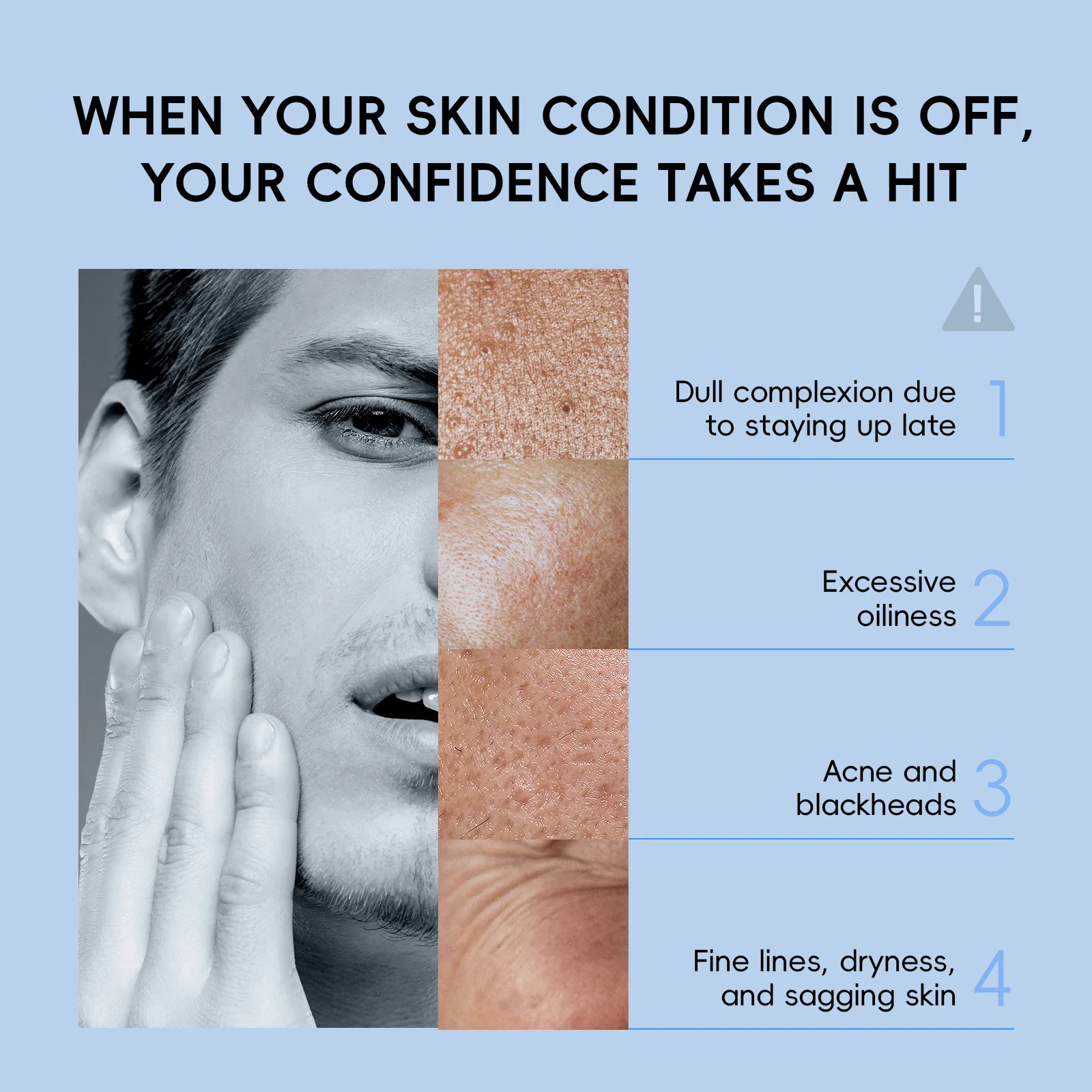 

LAIKOU Men BB Cream Revitalising Nourishing Brighten Cream Natural Face Foundation Tone Up Lazy Concealer 50g