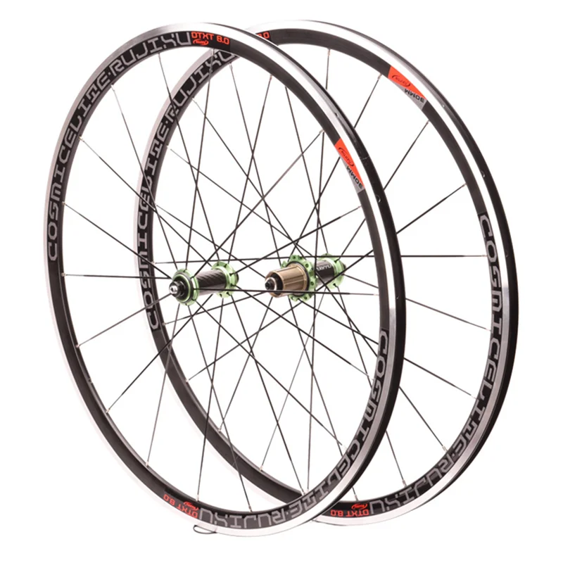 RUJIXU 700C 30mm Aluminum V/C Brake High Visibility Clincher Road Bike Wheelset