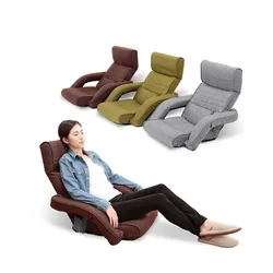 Modern Design Sofas Furniture Upholstered Chaise Lounge Armchair Floor Seating Modern Leisure Foldable Recliner Daybed Arm Chair