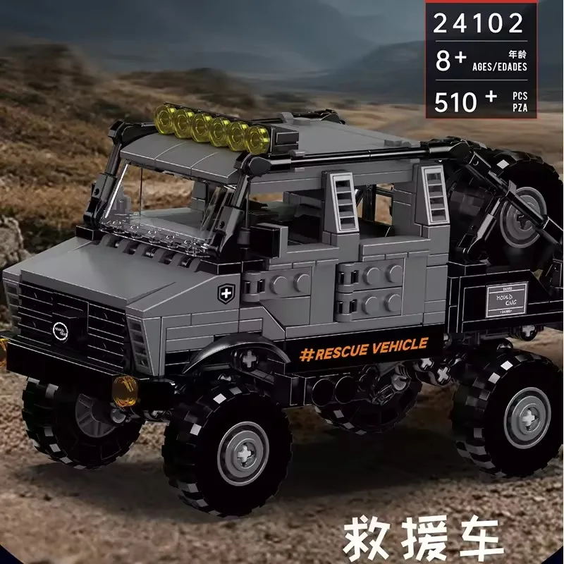 

Mold King 510 шт. 24102 спасательная машина строительный блок в сборе MOC инженерный автомобиль строительство развивающая игрушка подарки для мальчиков
