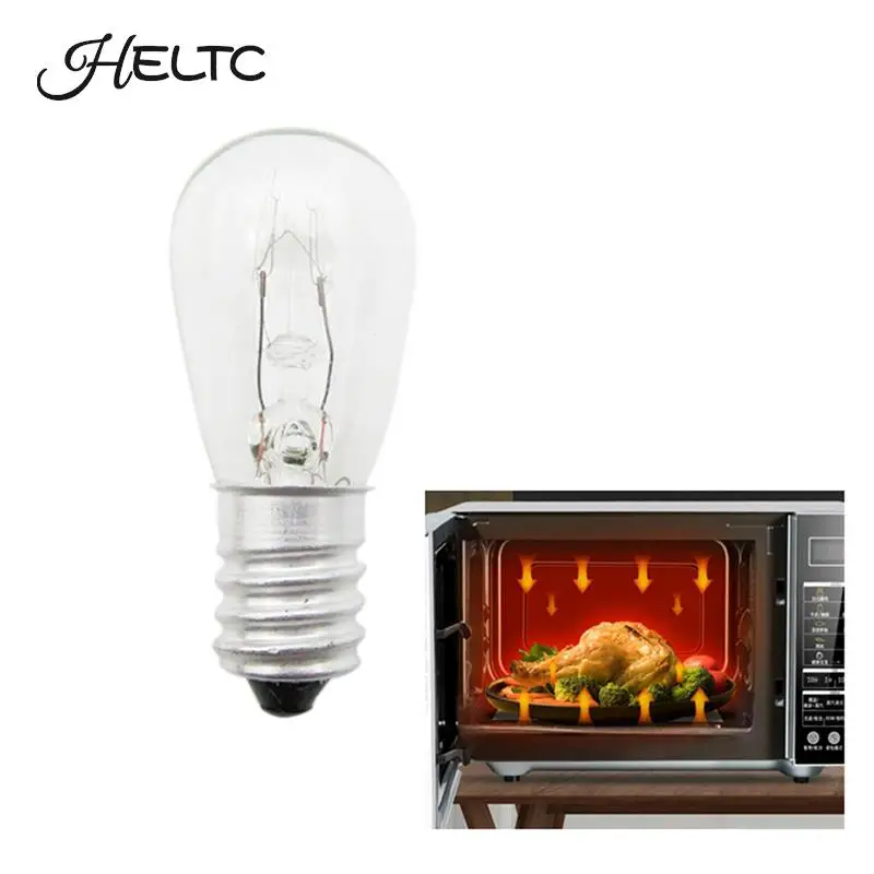 10/15/20/25W E14 Oven Light Bulb Halogen Oven Refrigerator Lamp High Temperature Resistant Safe Dryer Microwave Light Bulb