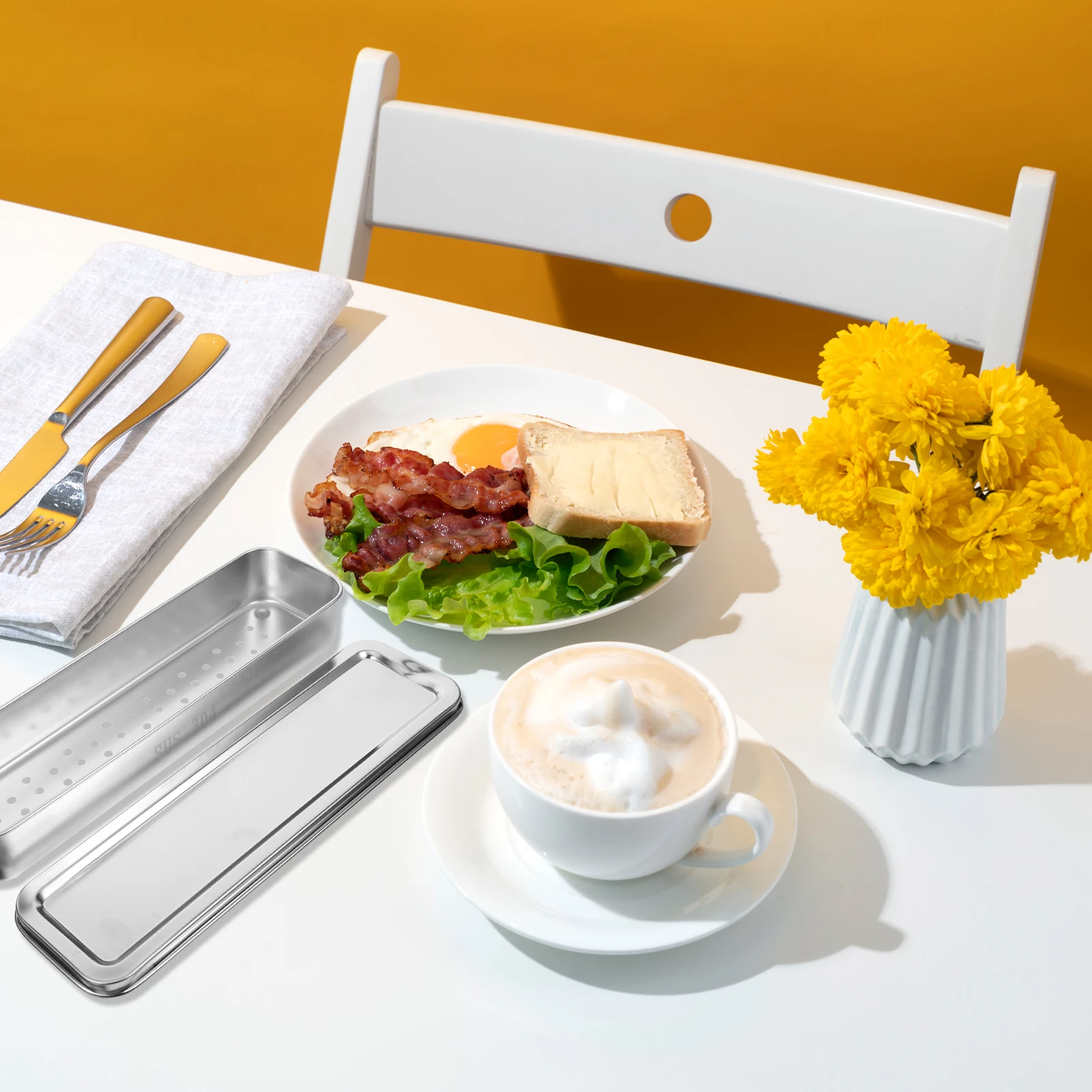 

Stainless Steel Chopstick Storage Basket Disinfection Cabinet Utensil Holder Drainage Cutlery Rack Organizer Utensil Rack