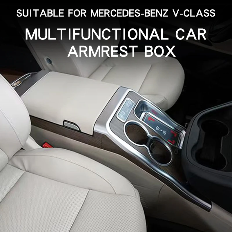 

Подходит для модификации интерьера Vito V250 V260 V220 w447 V-class 2016-2023 годов выпуска, центральный подлокотник, ящик для хранения с холодильником.