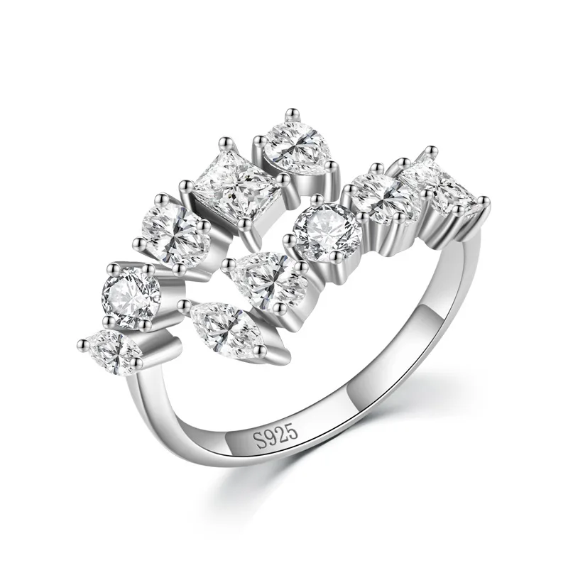 

Ada Jewelry S925 Luxury Eternity Joyeria High Quality Jewelry Cubic Zirconia Ring