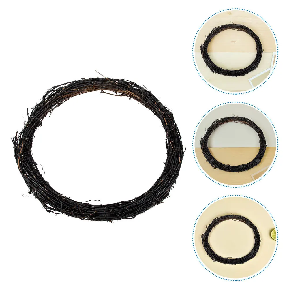 

2Pcs DIY Rattan Wreath Rings Natural Grapevine Wreath Hoops for Holiday Party Decorations Craft Projects Home Wall Hanging