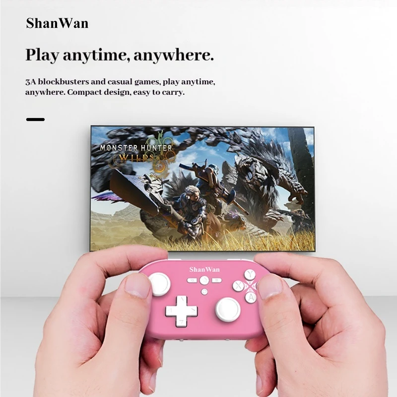 Picture 4: Upgraded Shanwan Q37pro Mini Portable Gaming Controller Dual Hall Wireless Android Apple Pc Can Be Used As Mouse Keyboard